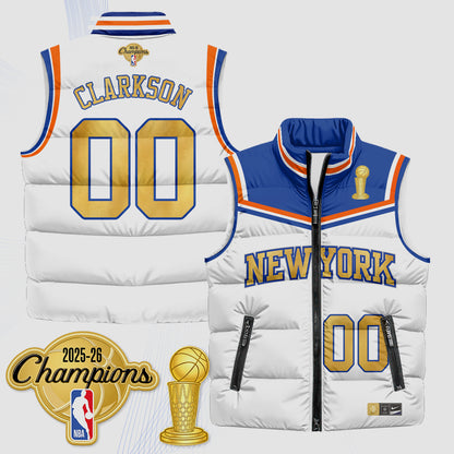 NYK Champions Night Puffer Vest - Printed