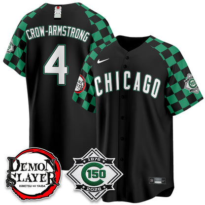 Chicago Cubs Demon Slayer Vapor Limited Jersey - Stitched