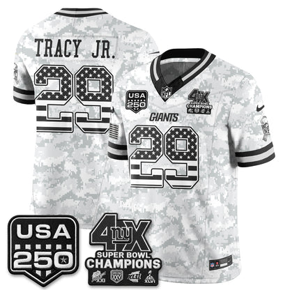 New York Giants 2026 Salute To Service Vapor Jersey - Stitched