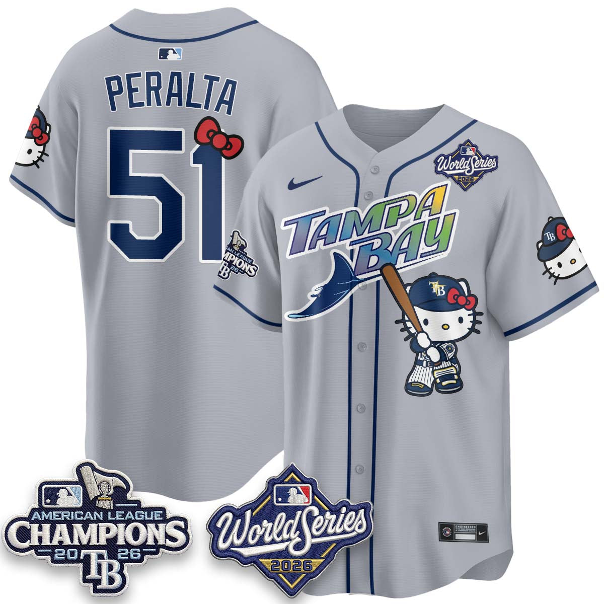 TB 2026 AL Champions x Meow KT Vapor Jersey - Stitched