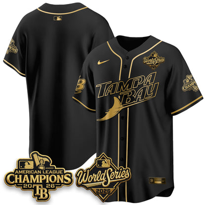 TB 2026 AL Champions Gold Edition Vapor Jersey - Stitched