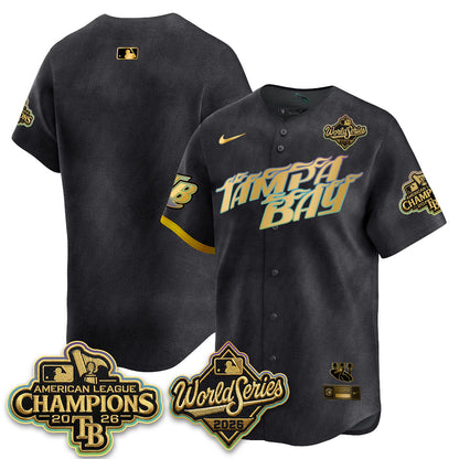 TB 2026 AL Champions Gold Edition Vapor Jersey - Stitched