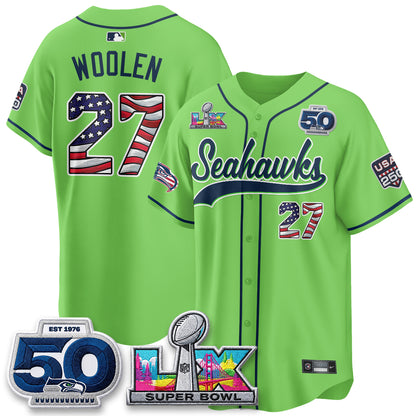 SEA SB LX Champs America Edition Vapor Baseball Jersey - Stitch