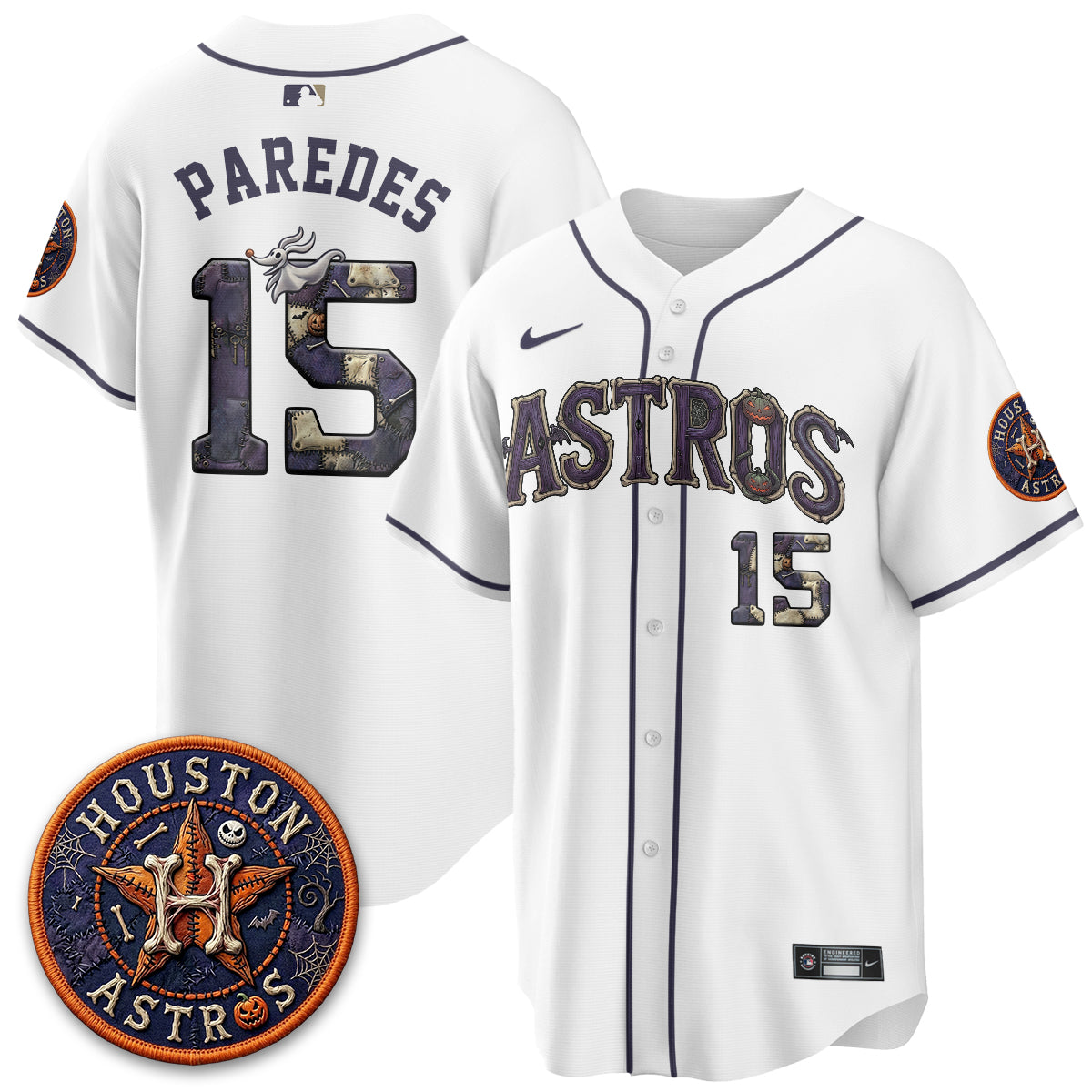 Houston Astros Nightmare Vapor Limited Jersey - Stitched
