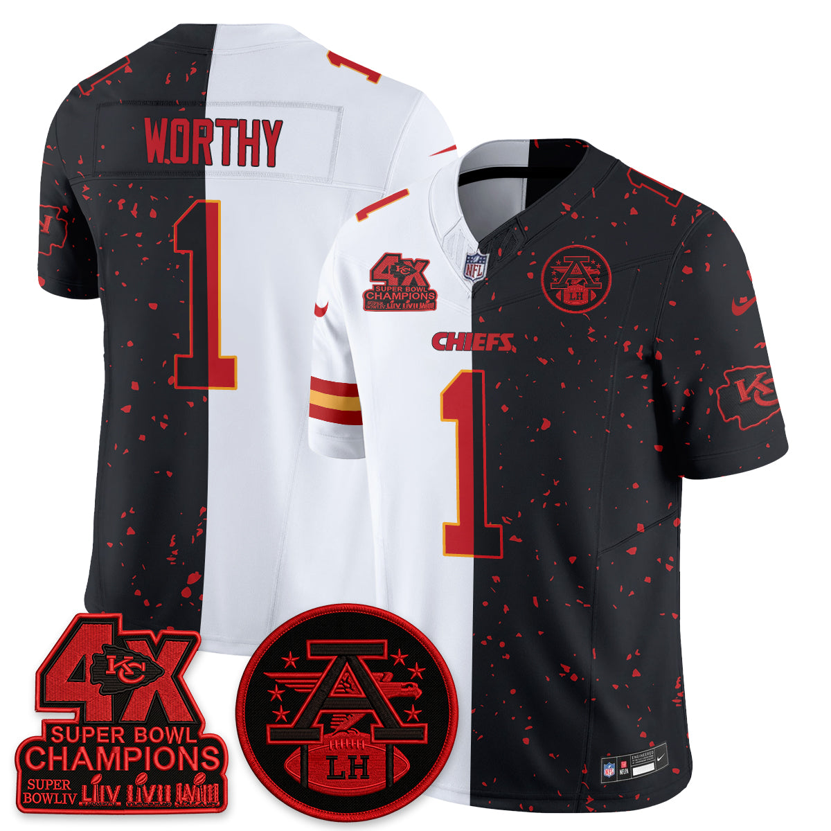 KC Split Edition Vapor Jersey - Stitched
