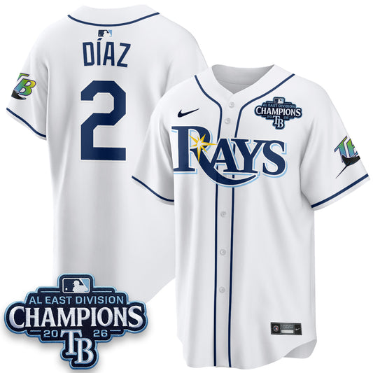 TB 2026 AL East Champs Vapor Jersey - Stitched