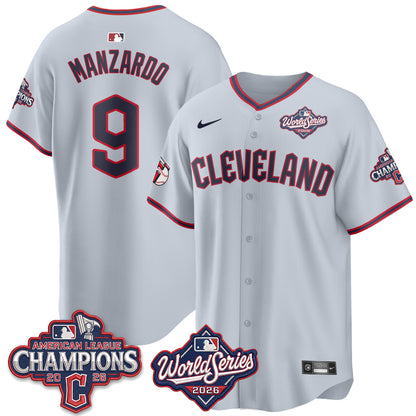 CLE 2026 AL Champions Vapor Jersey - Stitched