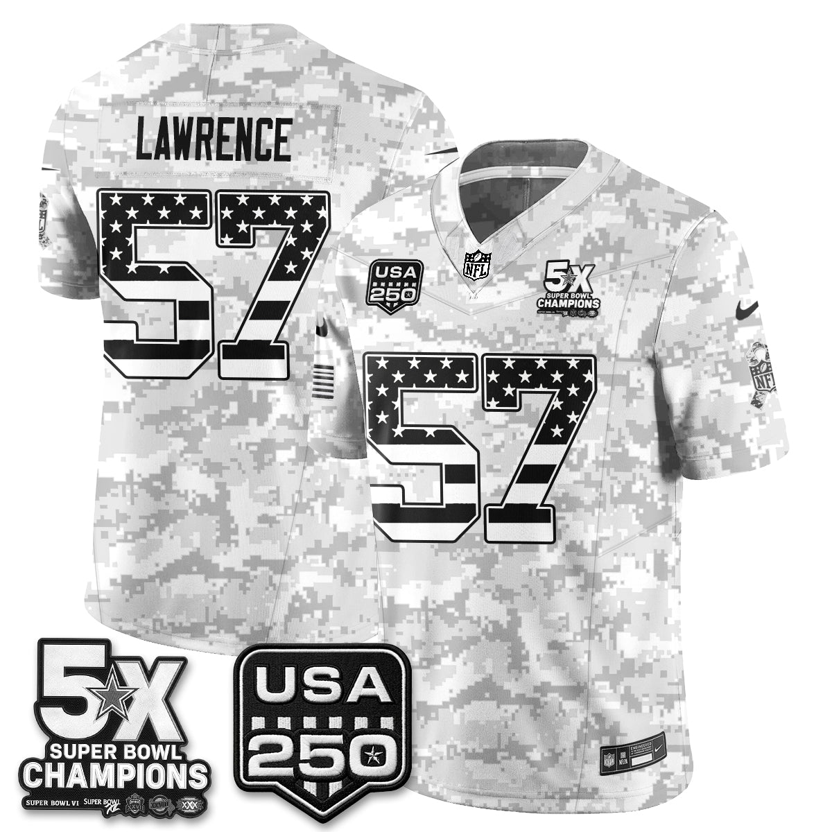 Dallas Cowboys 2026 Salute to Service Edition Vapor Jersey V2- Stitched