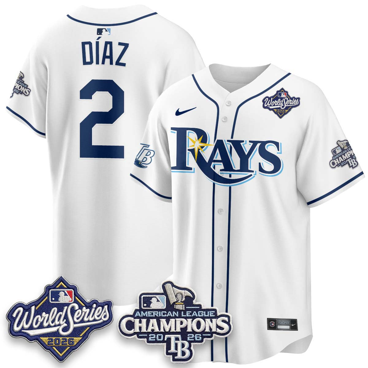 TB 2026 AL Champions Vapor Jersey - Stitched