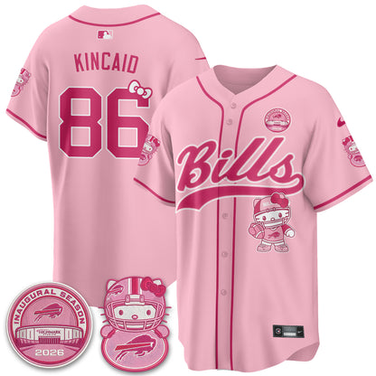 Buffalo Bills x Meow  Vapor Baseball Jersey - Stitched
