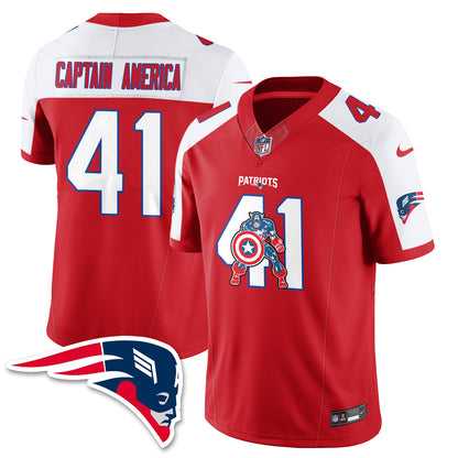 New England Patriots x Vibranium Shield Edition Vapor Jersey - Stitched