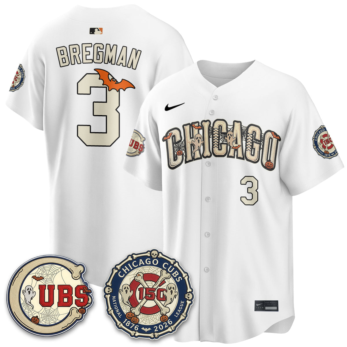Chicago Cubs Halloween 2026 Vapor Limited Jersey - Stitched