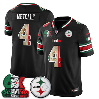 Pittsburgh Steelers Mexico Edition Vapor Jersey - Stitched