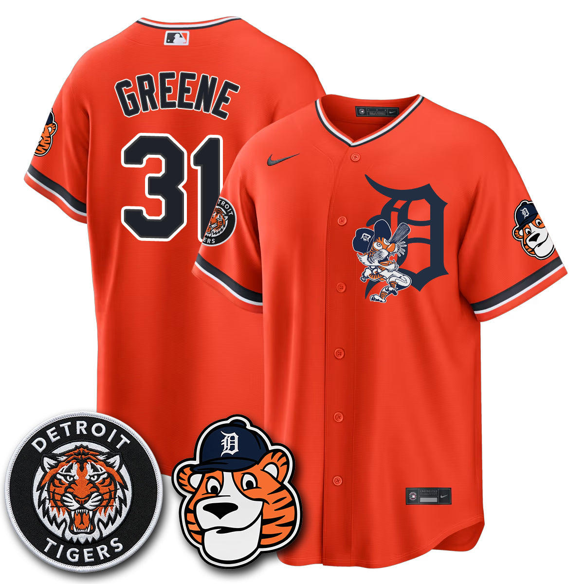 Detroit Tigers Paws Edition Vapor Limited Jersey - Stitched