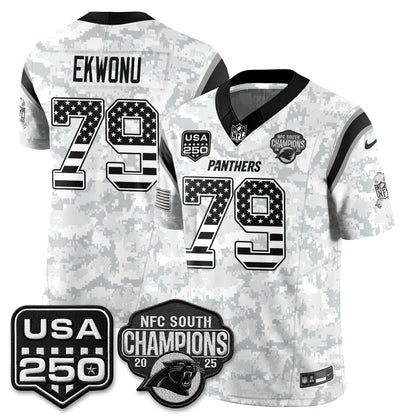 Carolina Panthers 2026 Salute To Service Edition Vapor Jersey - Stitched
