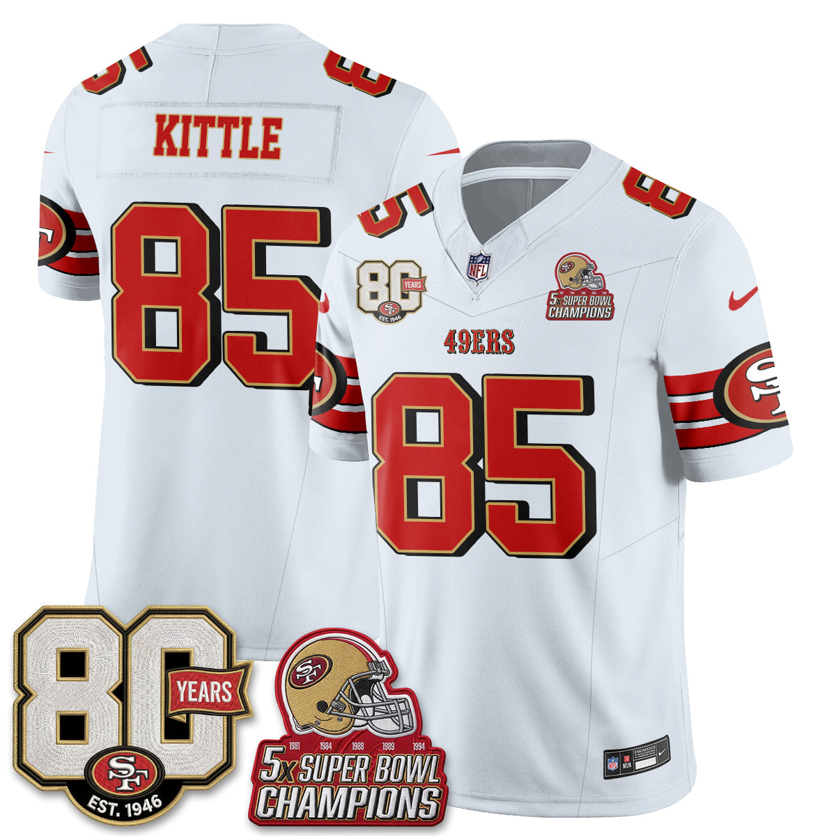 SF Throwback Vapor Jersey - Stitched