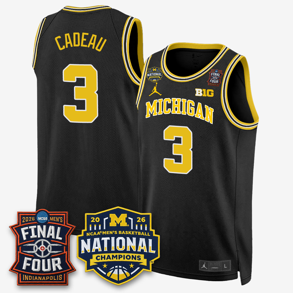 MICH 2026 NCAA Basketball Champions Limited Jersey - All Stitched