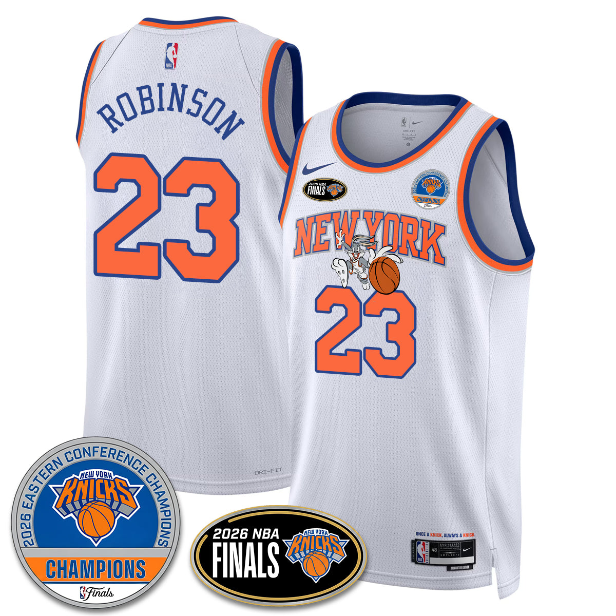NYK 2026 NBA Eastern Conference Champions x Bunny Vapor Jersey - Stitched