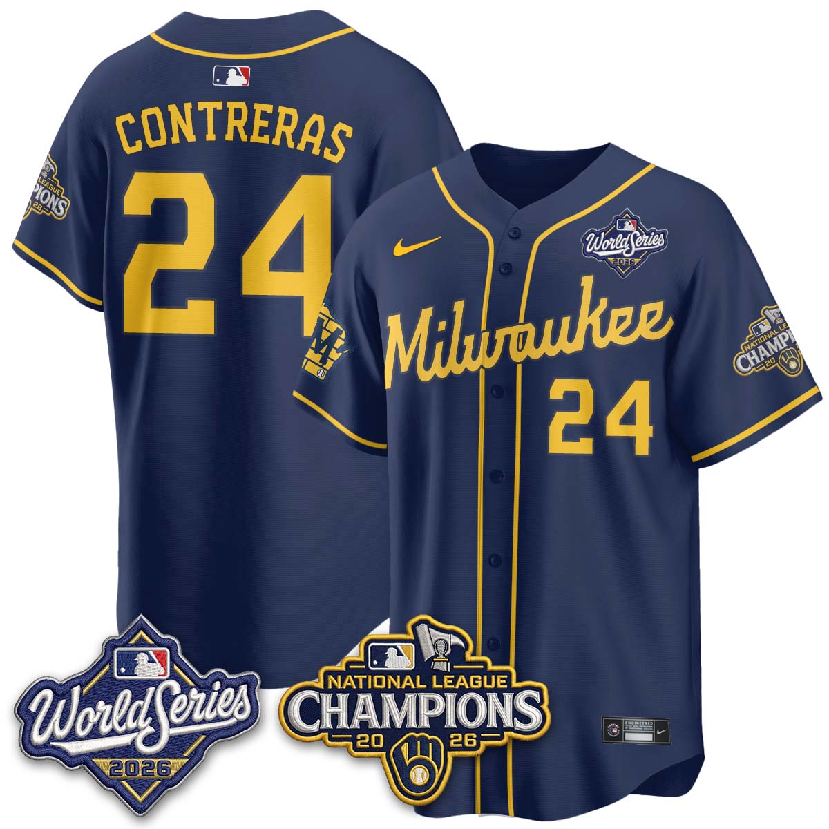 MIL 2026 NL Champions Vapor Jersey - Stitched n1