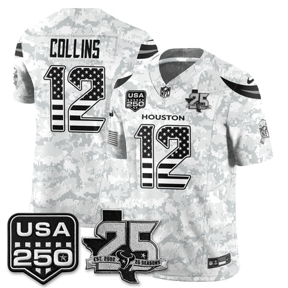 HOU 2026 Salute to Service Edition Vapor Jersey - Stitched