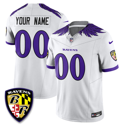 Baltimore Ravens Halloween Edition Vapor Custom Jersey - Stitched