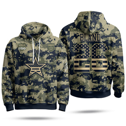 DAL 2026 Salute To Service Edition Pullover Hoodie - Printed