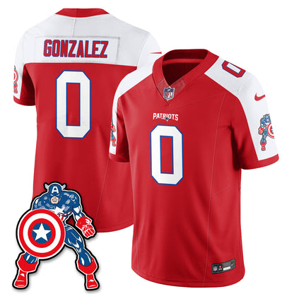 New England Patriots x Vibranium Shield Edition Vapor Jersey - Stitched