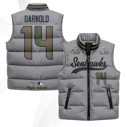 SEA S.Bowl Champs Puffer Vest - Printed