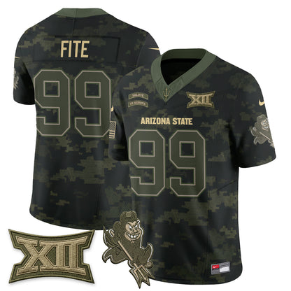 Arizona State Sun Devils 2026 Salute to Service Vapor Jersey - Stitched