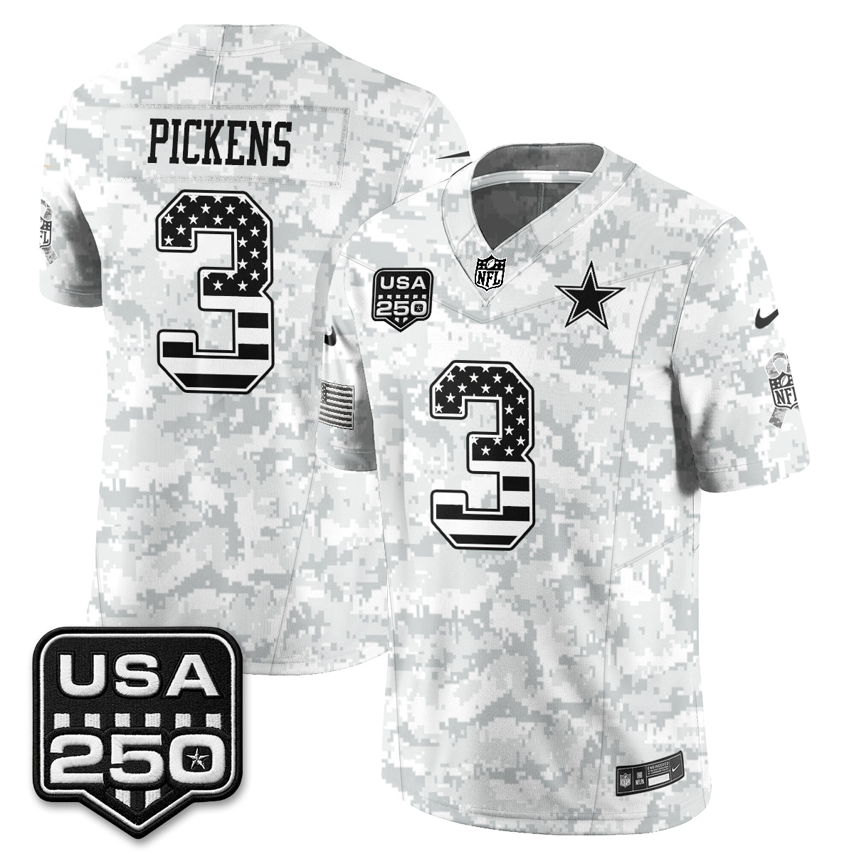 DAL 2026 Salute to Service Edition Vapor Jersey - Stitched
