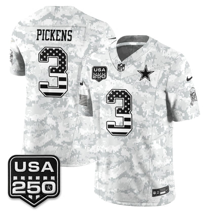DAL 2026 Salute to Service Edition Vapor Jersey - Stitched