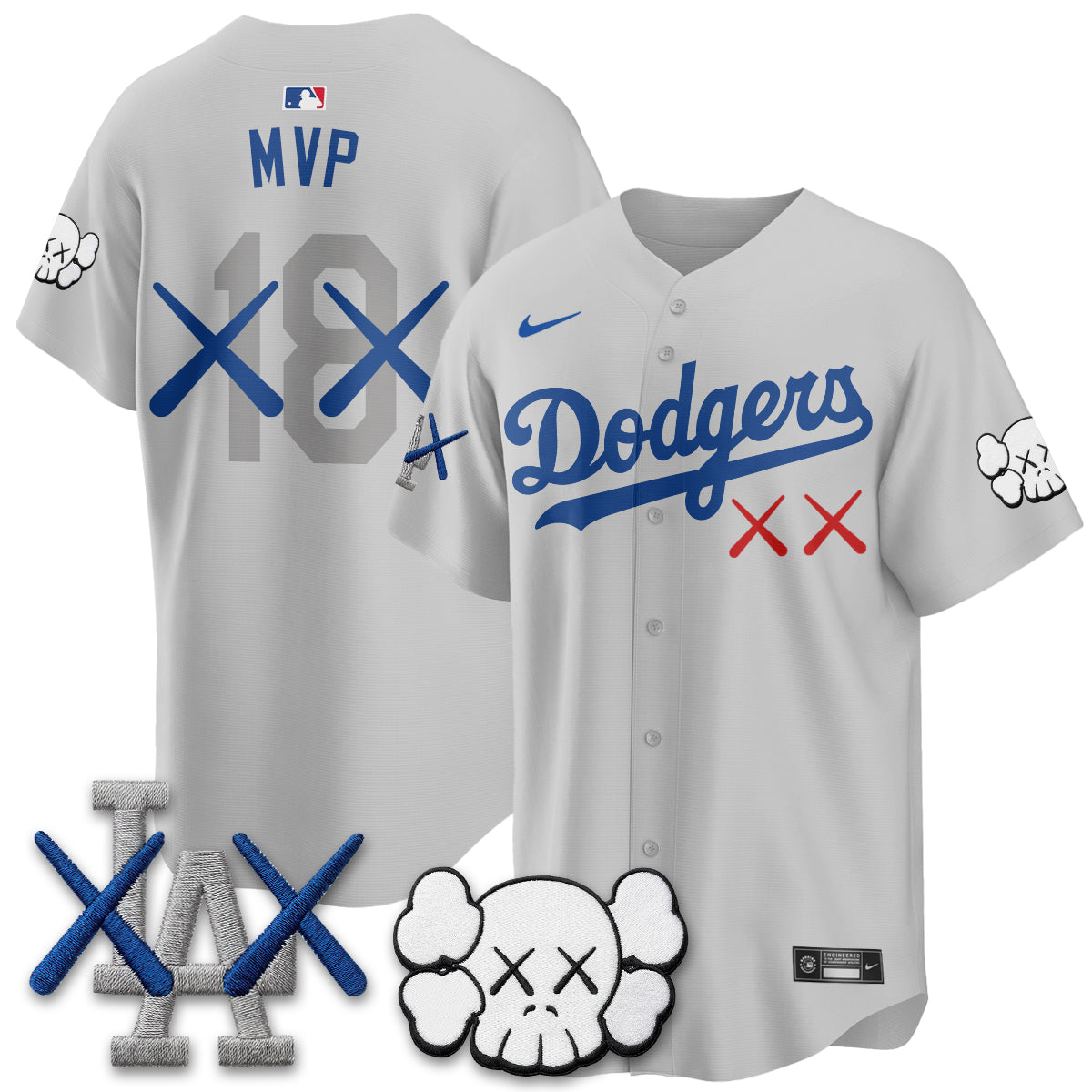 Los Angeles Dodgers x KAWS Edition Vapor Jersey - Stitched