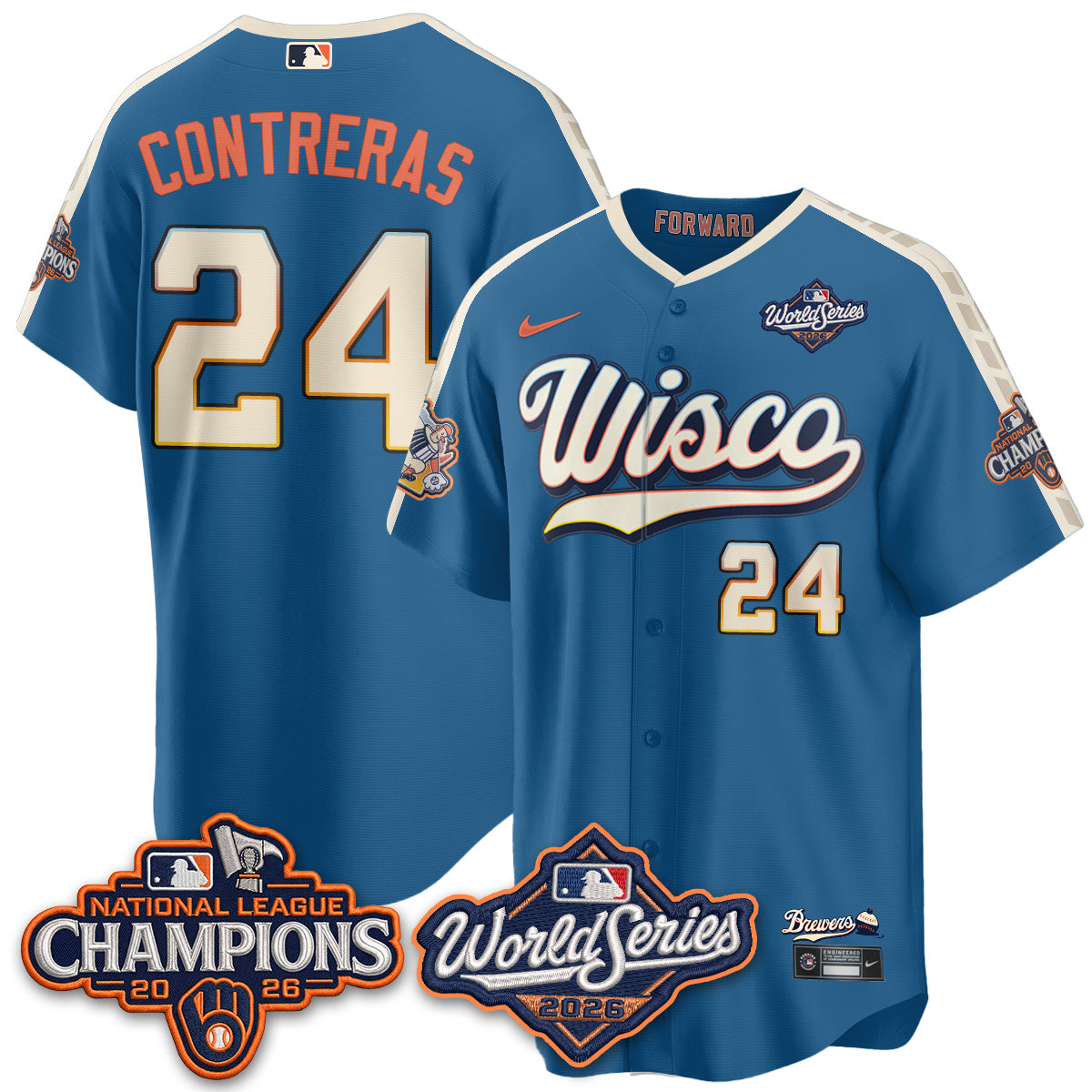 MIL 2026 NL Champions Vapor Jersey - Stitched n1