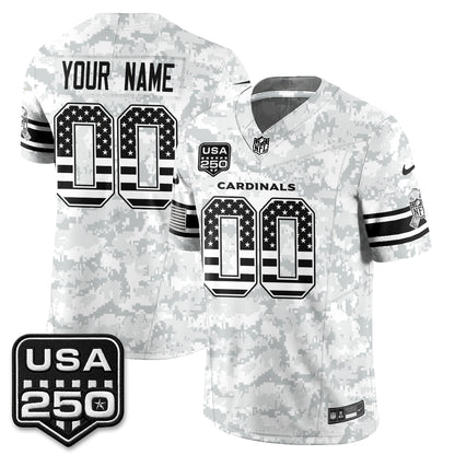 Arizona Cardinals 2026 Salute to Service Vapor Custom Jersey - Stitched