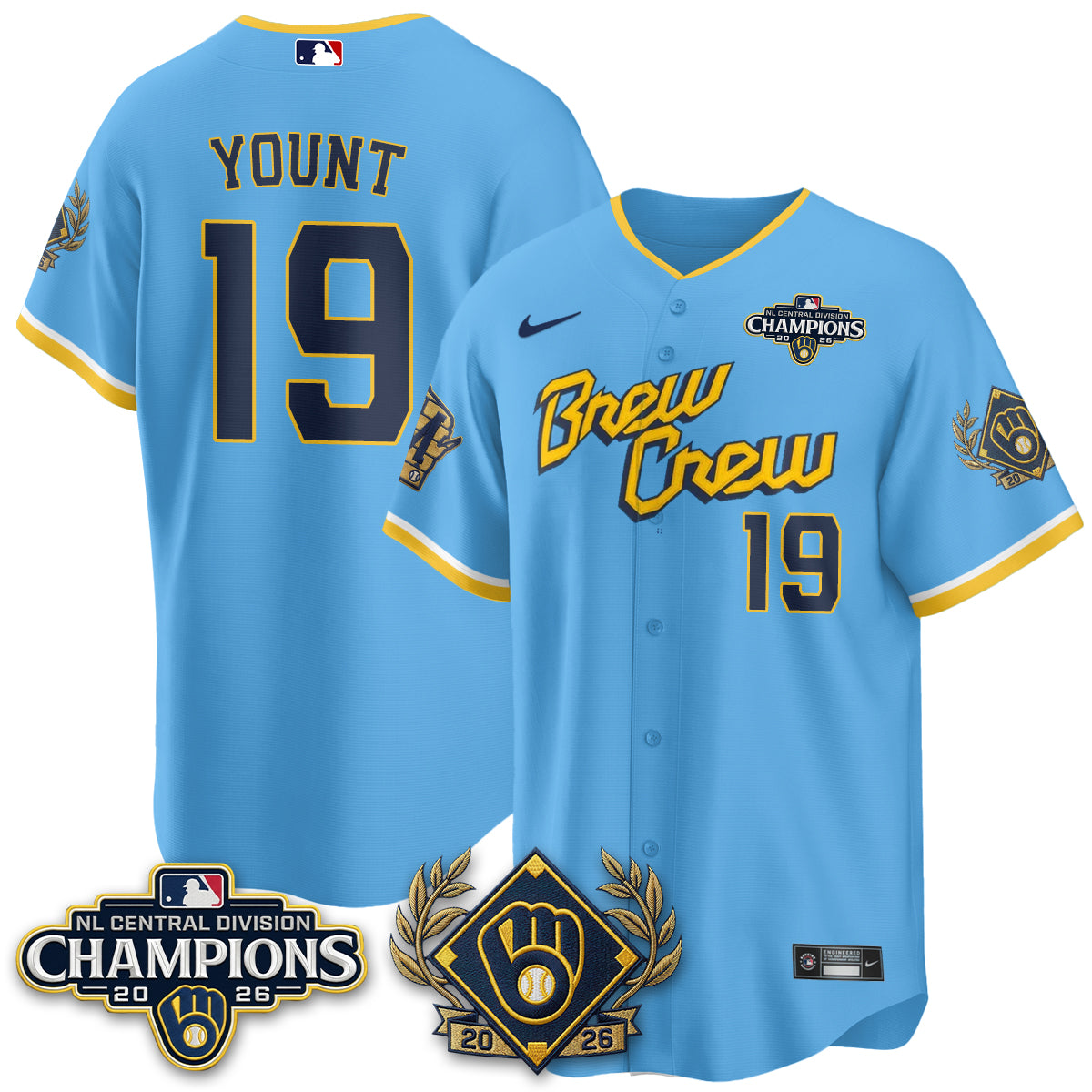 MIL 2026 NL Division Champs Vapor Jersey - Stitched