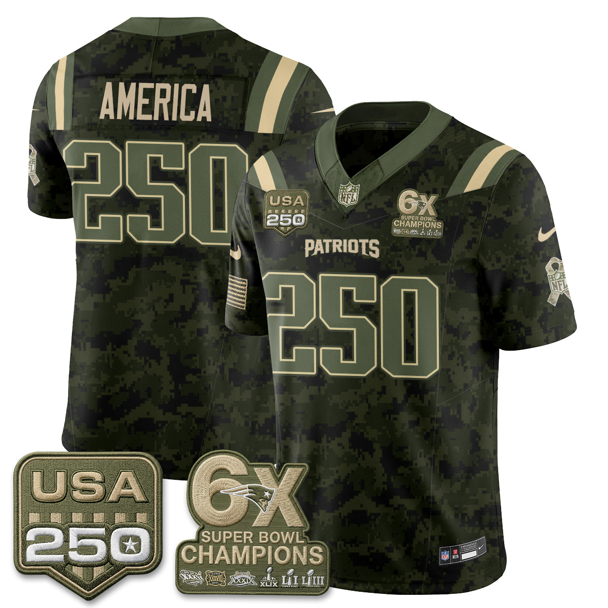 NE 2026 Salute to Service Edition Vapor Jersey - Stitched