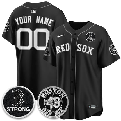BOS Tim Wakefield Memorial Patch Vaper Premier Limited Custom Jersey - All Stitched V2