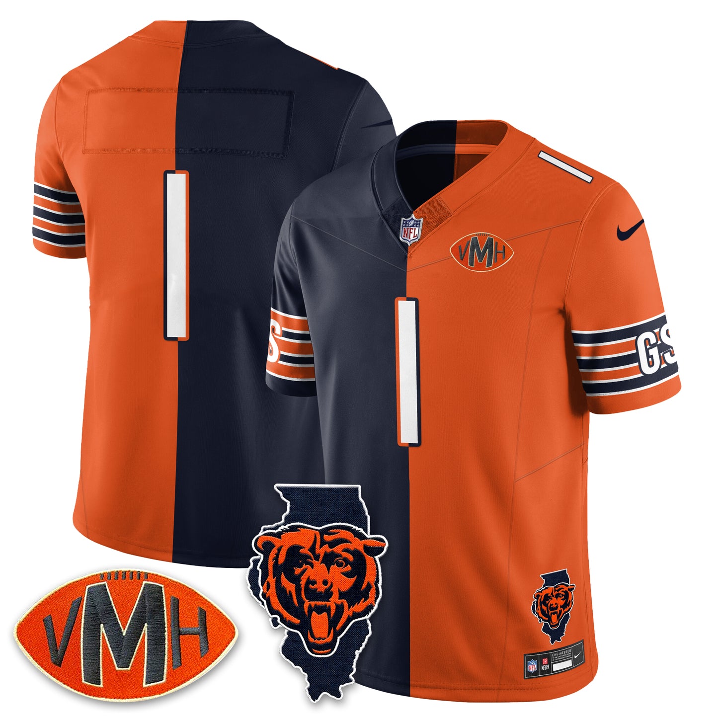 CHI Honor Virginia Halas McCaskey Jersey - Stitched n1