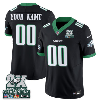 Philadelphia Eagles Fan Gear Vapor Custom Jersey V3- Stitched