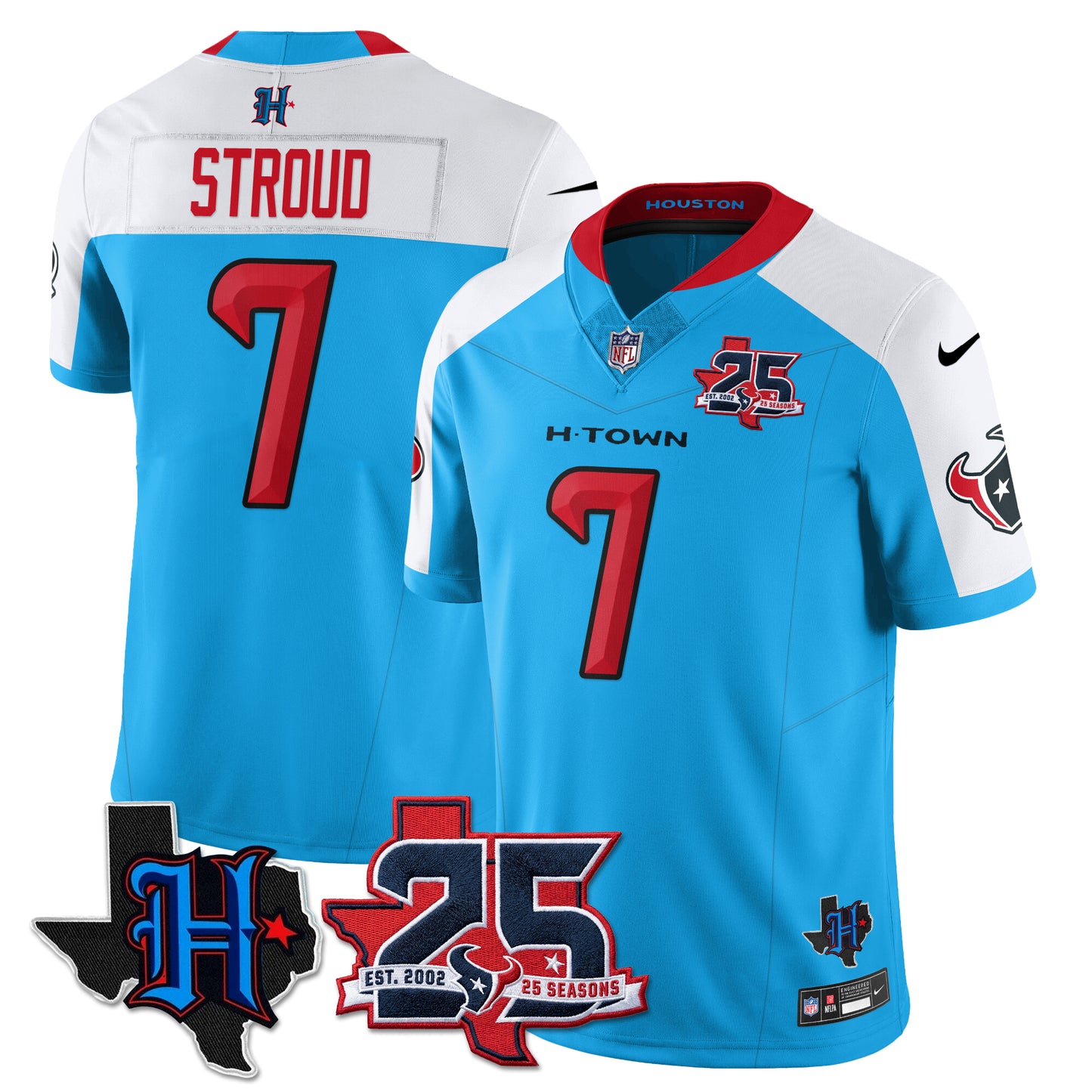 HOU 25th Seasons in 2026 Basic Vapor Limited Jersey - All Stitched