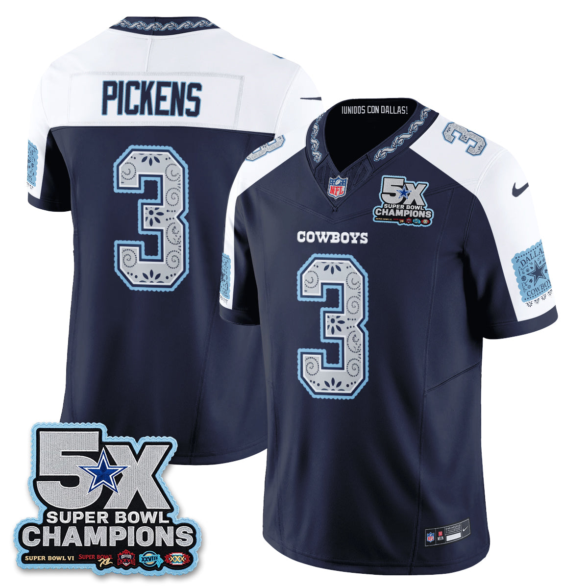 DAL 2026 Hispanic Month Edition Vapor Jersey - Stitched