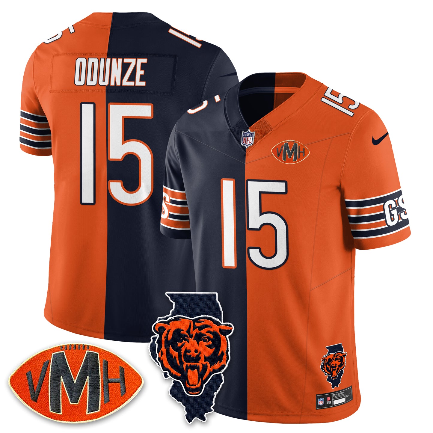 CHI Honor Virginia Halas McCaskey Jersey - Stitched n1