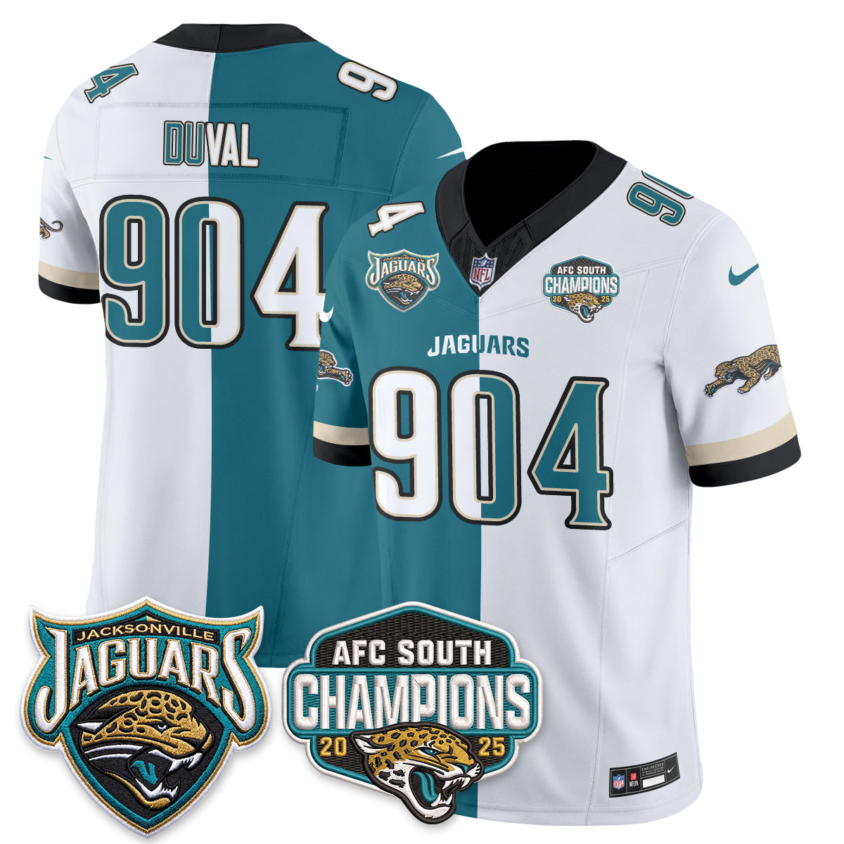 Jacksonville Jaguars Split Edition Vapor Jersey - Stitched