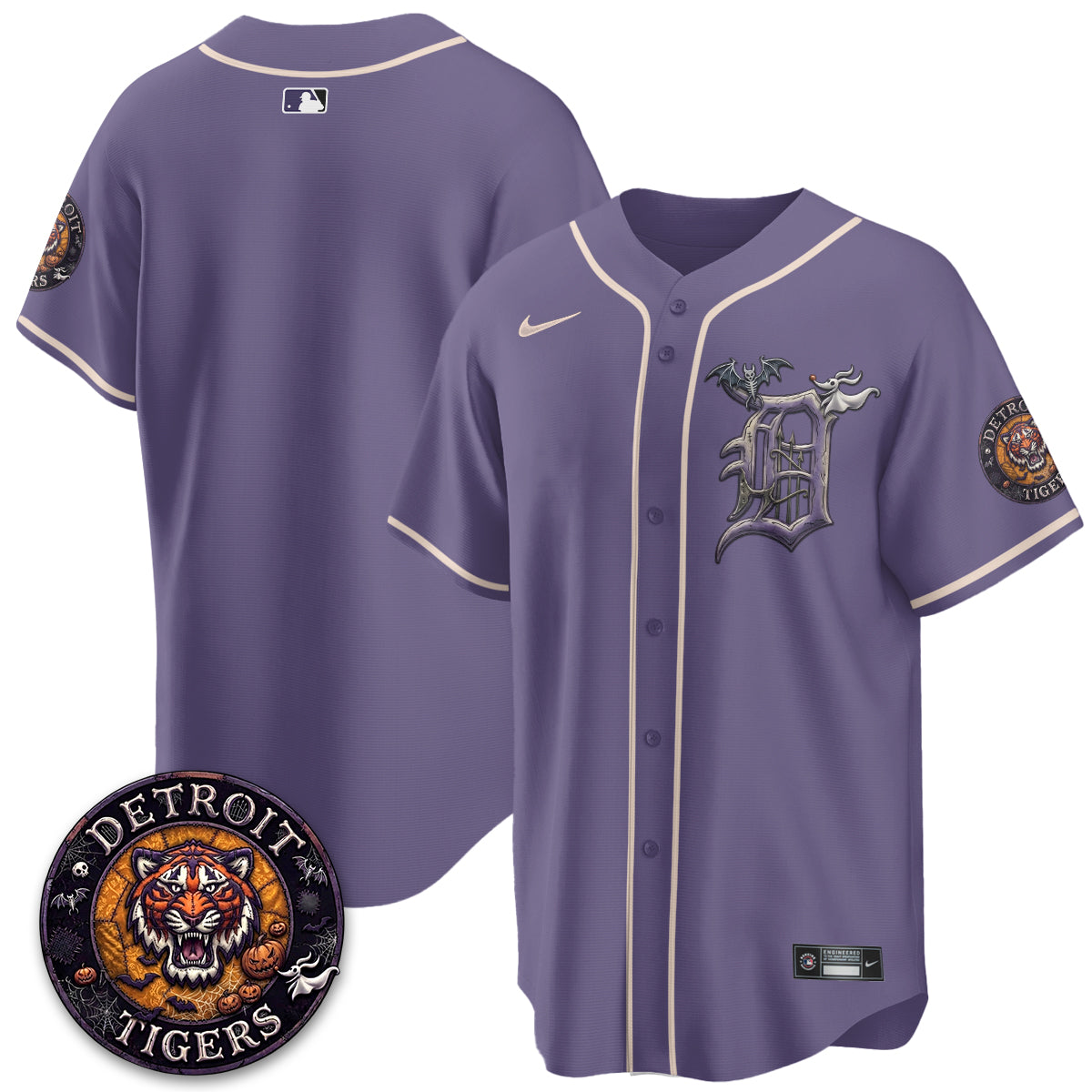 Detroit Tigers Nightmare Edition Vapor Limited Jersey - Stitched