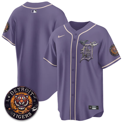 Detroit Tigers Nightmare Edition Vapor Limited Jersey - Stitched