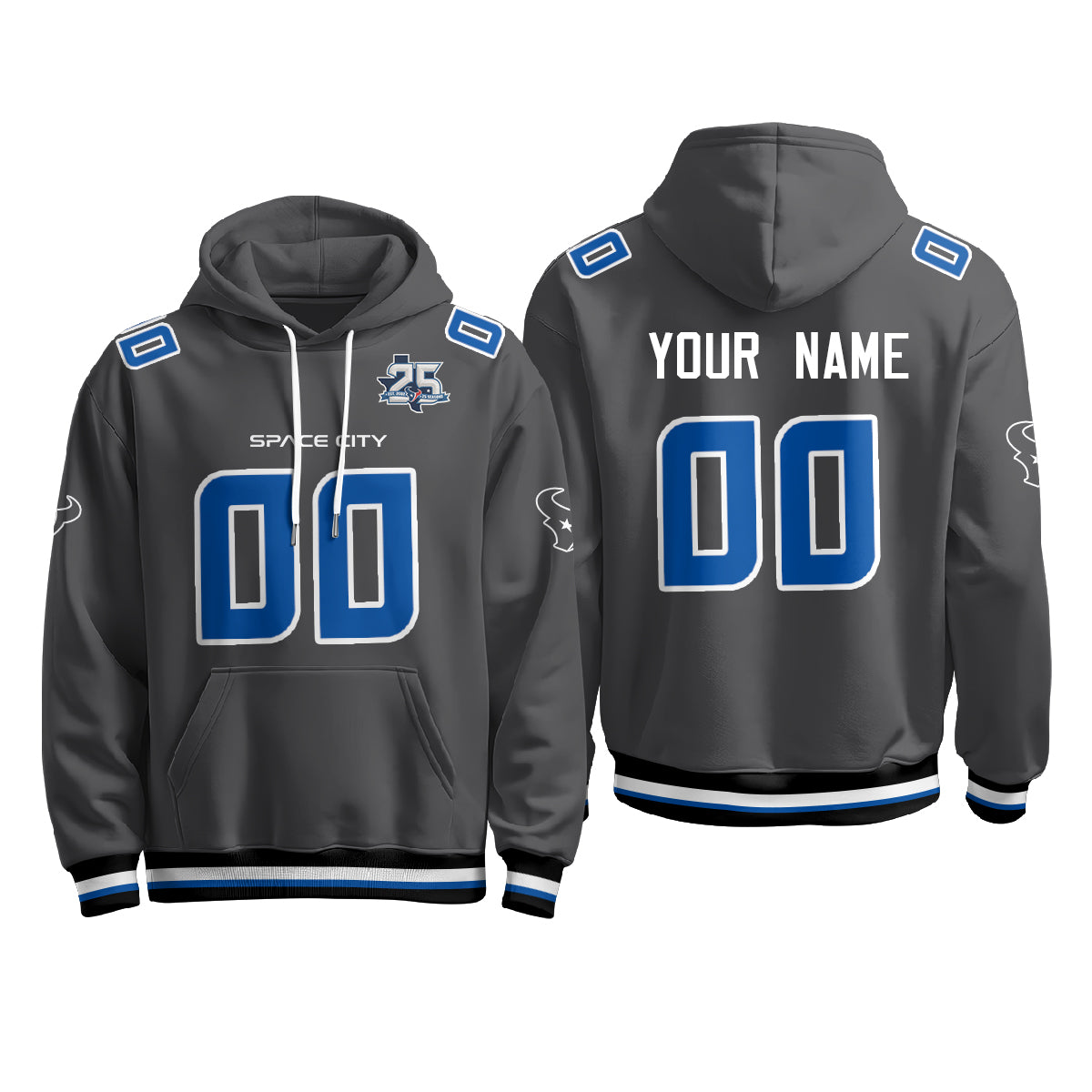 HOU Star Edition Pullover Custom Hoodie - Printed