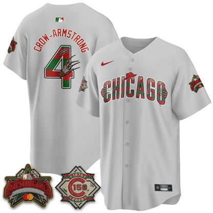 Chicago Cubs A Nightmare on Wrigley Field Edition Vapor Jersey - Stitched