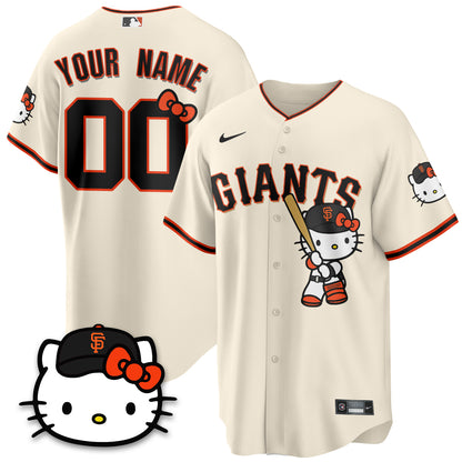 San Francisco Giants x Meow KT Vapor Custom Jersey - Stitched
