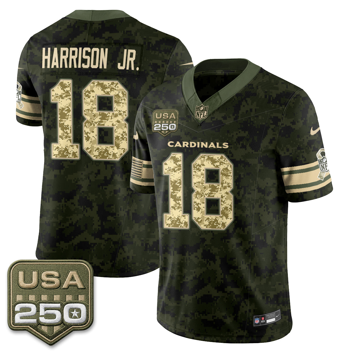 Arizona Cardinals 2026 Salute to Service Vapor Jersey - Stitched