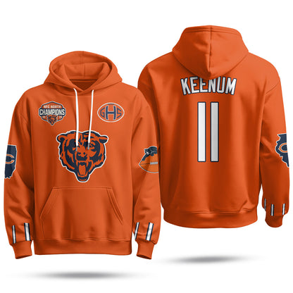 Chicago Bears 2026 Rivalries Fleece Hoodie - Printed